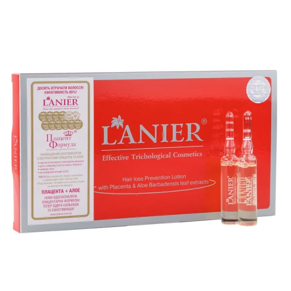 Лосьйон для волосся Плацент формула (Placen Formula) Ланіер проти випадіння в ампулах по 10 мл, 12 шт.