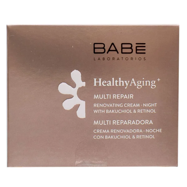 Крем для обличчя Бабе Лабораторіос Хелсі Ейджинг (BABE LABORATORIOS Healthy Aging) мультивідновлюючий нічний, 50 мл