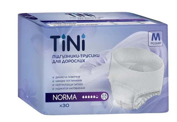 Підгузники-трусики для дорослих TіNі (Тіні) Norma, розмір M, 30 шт.