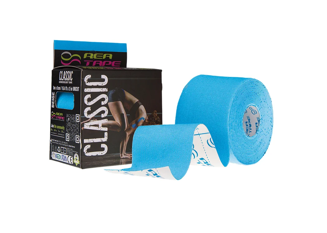 Тейп кінезіологічний Rea Tape Classic блакитний 5 м х 5 см, 1 шт.