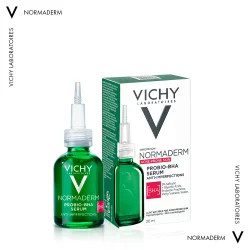 Сироватка-пілінг для обличчя Vichy (Віши) Normaderm Probio для корекції недостатків жирної та проблемної шкіри, 30 мл