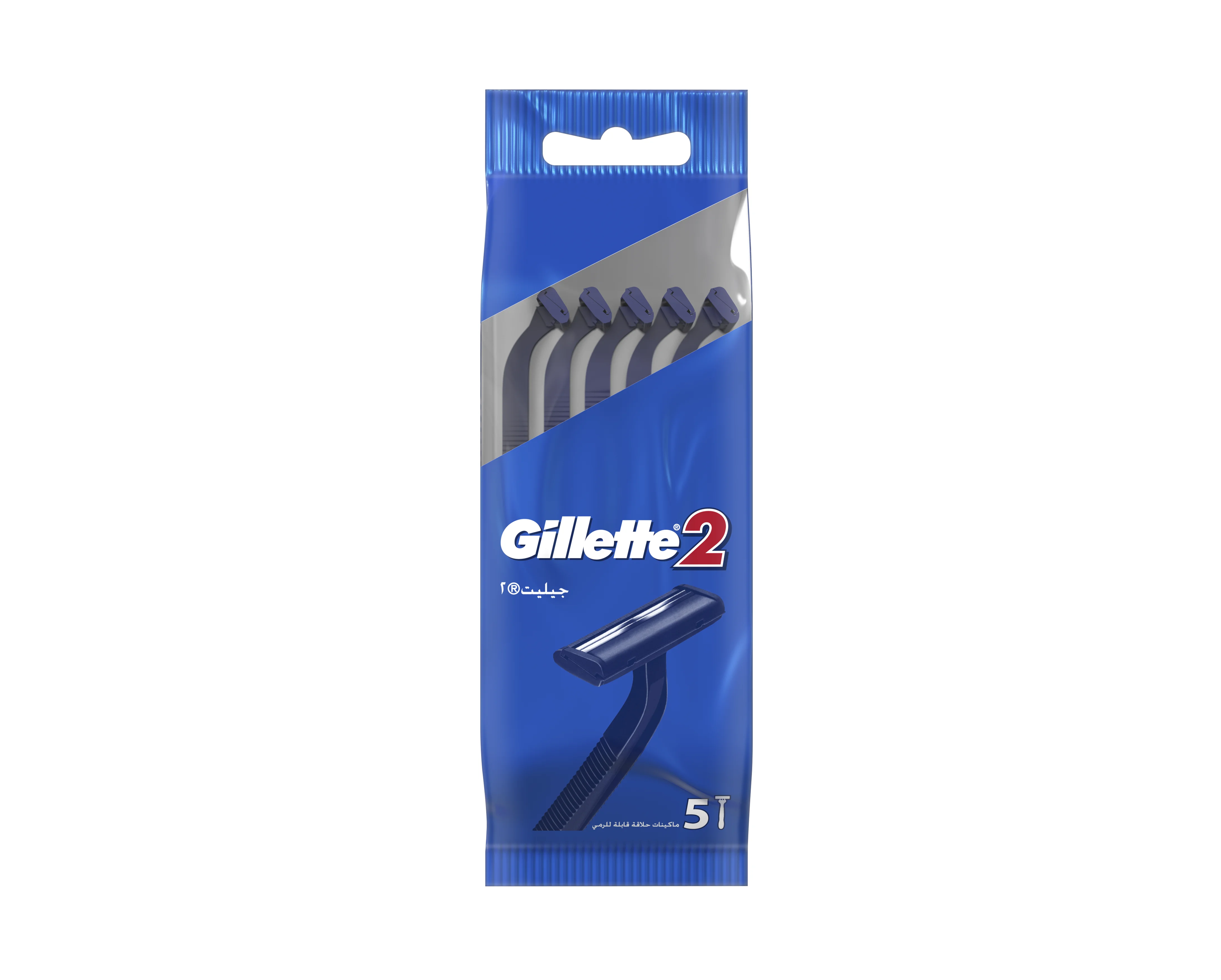 Набір одноразових станків для гоління Джілетт 2 (Gillette), 5 шт.