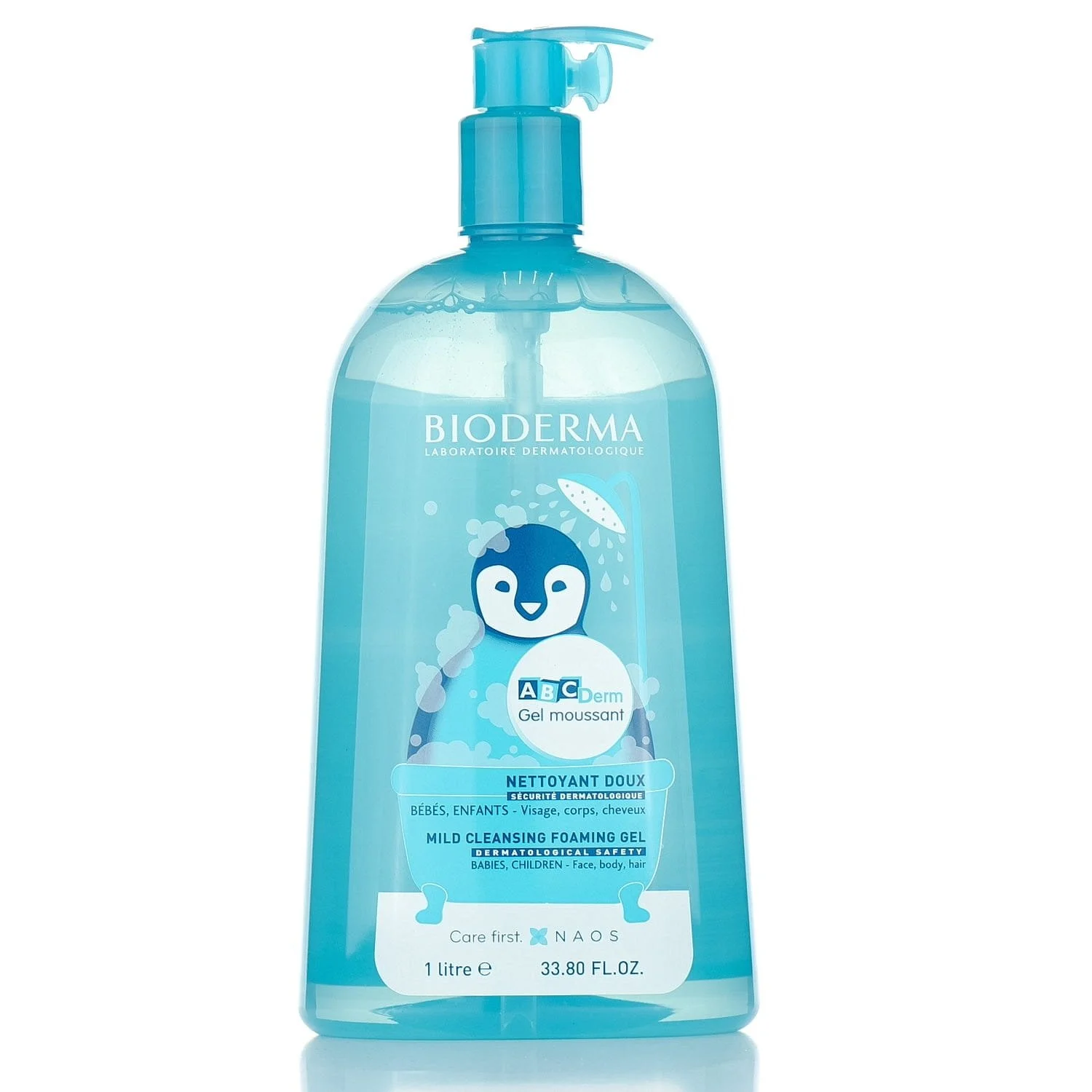 Гель для купання Bioderma (Біодерма) АВСDerm дитячий очищуючий ультрам’якої дії, 1000 мл