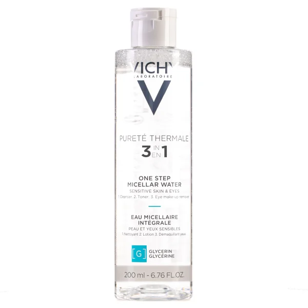 Вода мицеллярная для лица и глаз Vichy (Виши) Purete Thermale (Пюрте Термаль) для чувствительной кожи, 200 мл