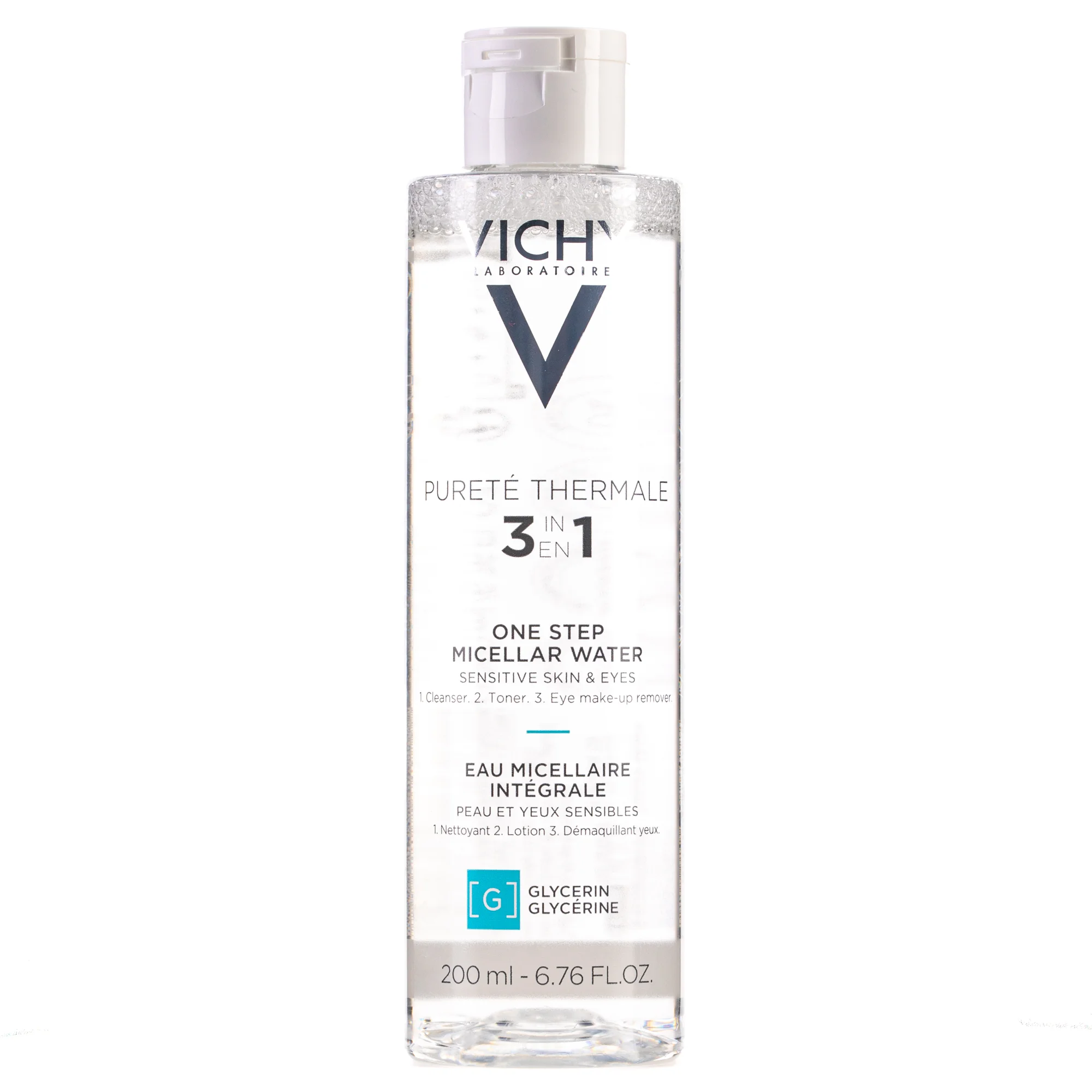 Вода міцелярна для обличчя та очей Vichy (Віши) Purete Thermale (Пюрте Термаль) для чутливої шкіри, 200 мл