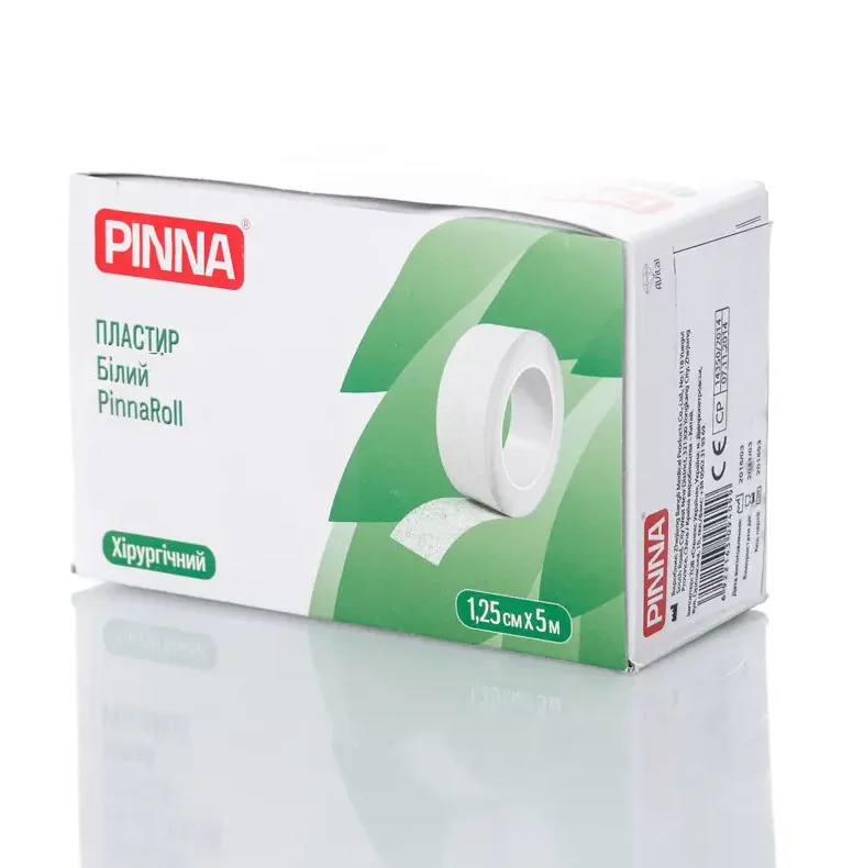 Пластир PinnaRoll (ПіннаРолл) тканинна основа, 1,25 см х 5 м, 1 шт.