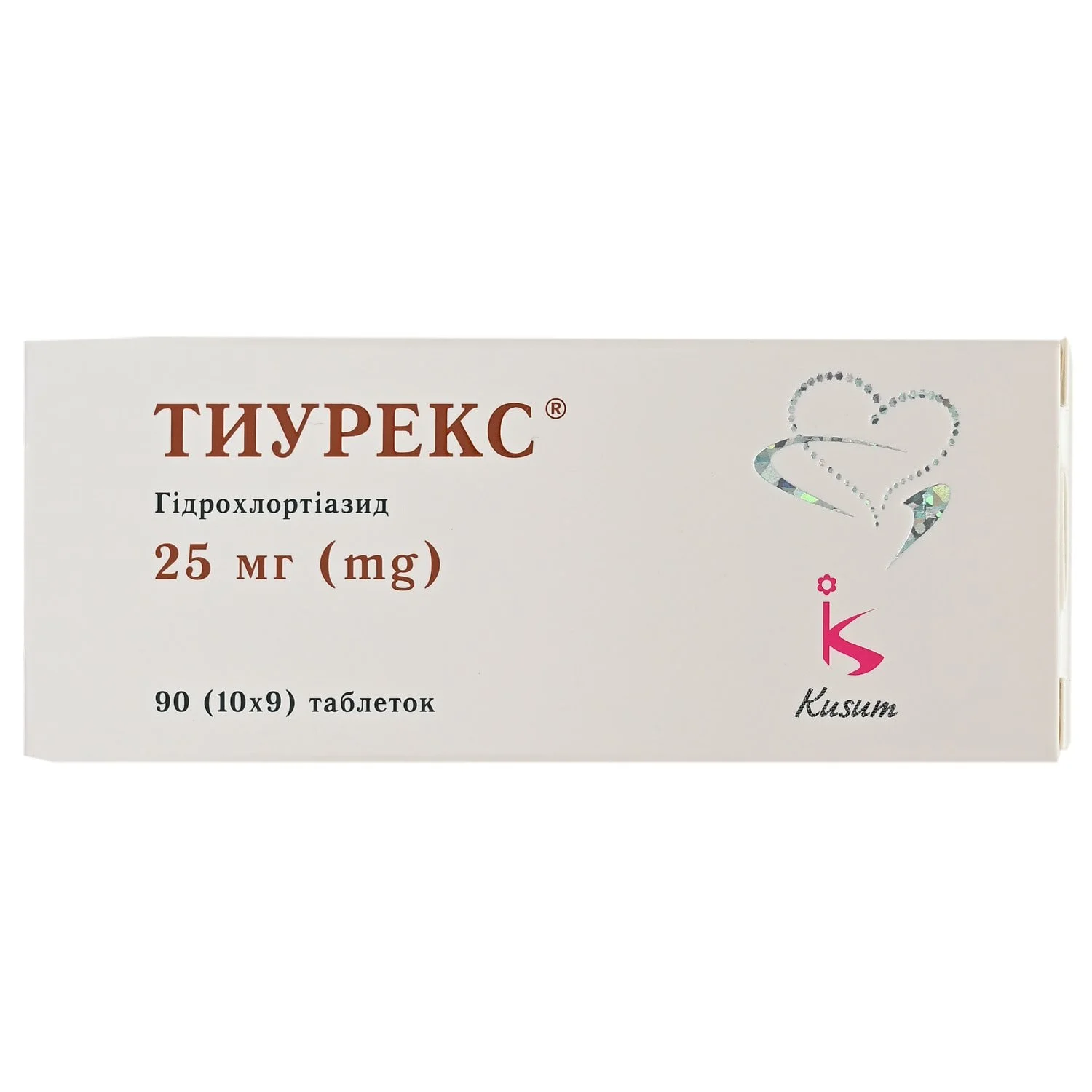 Тиурекс таблетки по 25 мг, 90 шт.