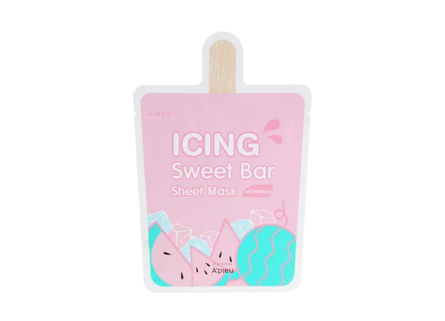 Маска для обличчя A’pieu (А Пью) Icing Sweet Bar тканинна з екстрактом кавуна, 21 г