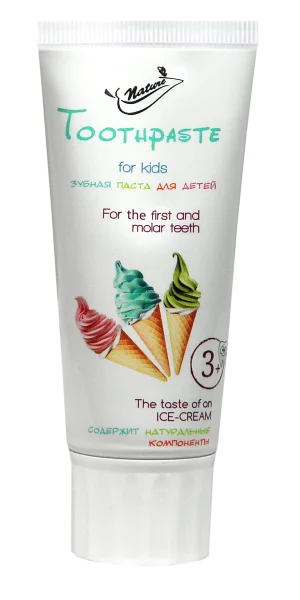 Зубная паста Bioton Сosmetics зі смаком морозива для дітей, 50 мл