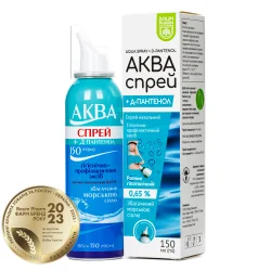 Аква Спрей Плюс Д-пантенол спрей назальний 0,65%, 150 мл - Баум Фарм