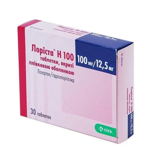 Лориста Н таблетки, 100 мг/12,5 мг, 30 шт.