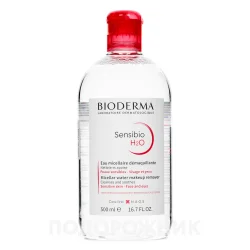 Міцелярний лосьйон Bioderma (Біодерма) Sensibio Н2О, 500 мл