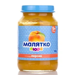 Малятко пюре персик 180г