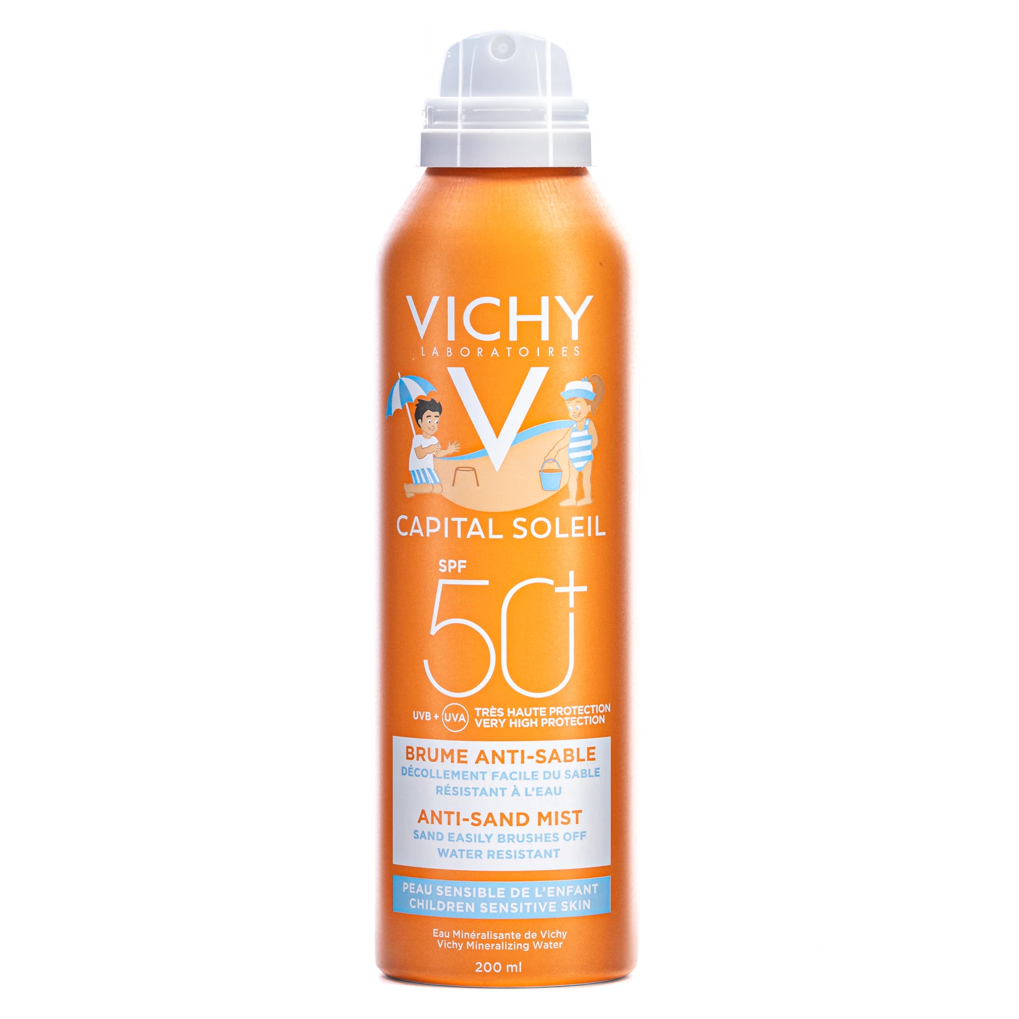 Сонцезахисний аерозоль для дітей Vichy (Віши) Anti Sand SPF50+, 200 мл