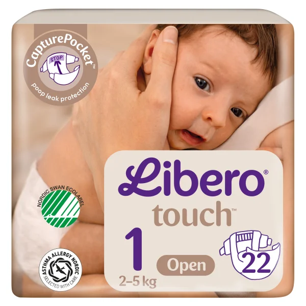 Подгузники Либеро Тач (Libero Touch) 1 (2-5 кг), 22 шт.