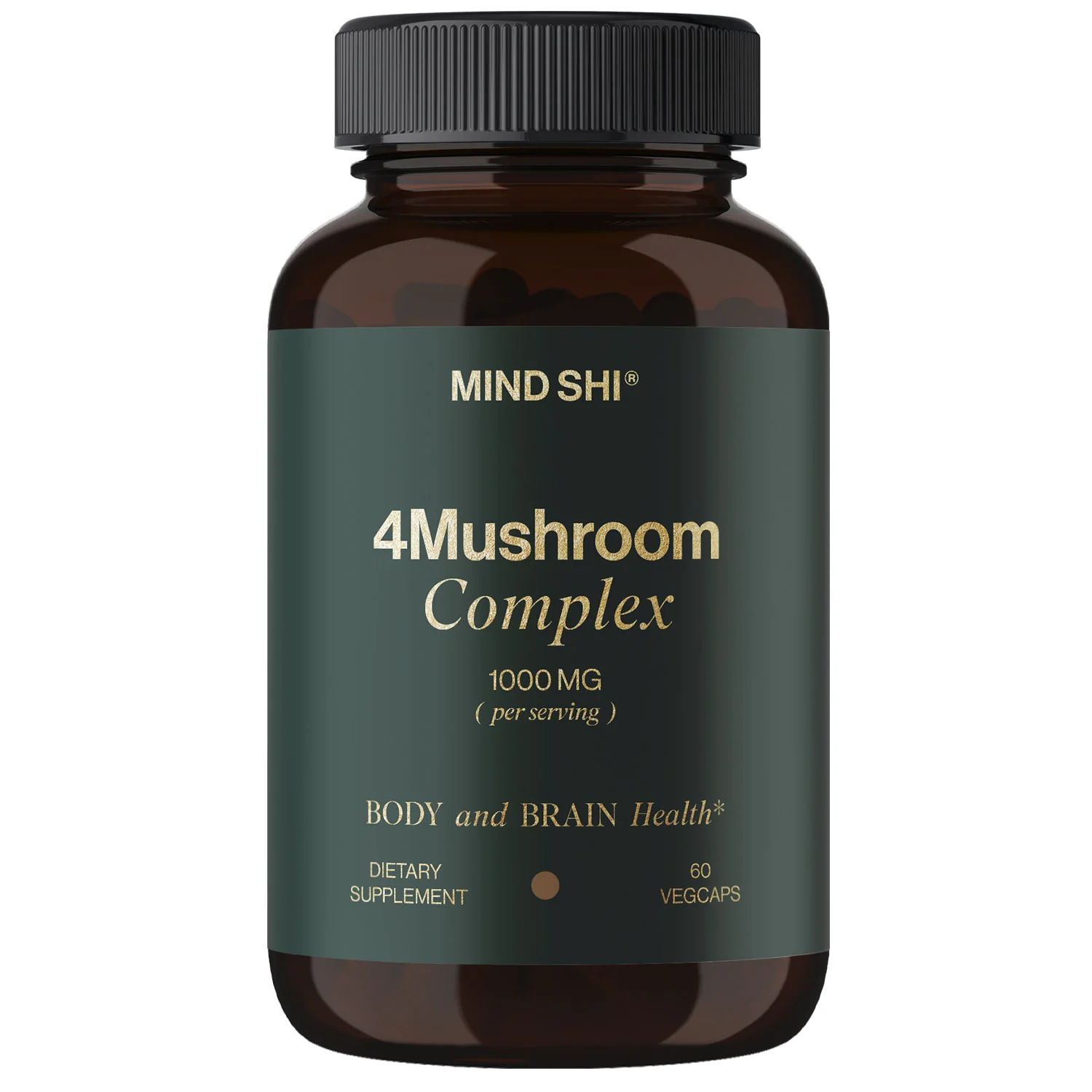 Комплекс 4 грибів Mind Shi (Майнд Ші) 4 Mushroom Complex капсули по 1000 мг, 60 шт.