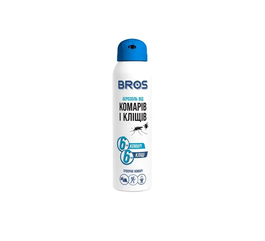 Аерозоль від комарів та кліщів Bros (Брос), 90 мл