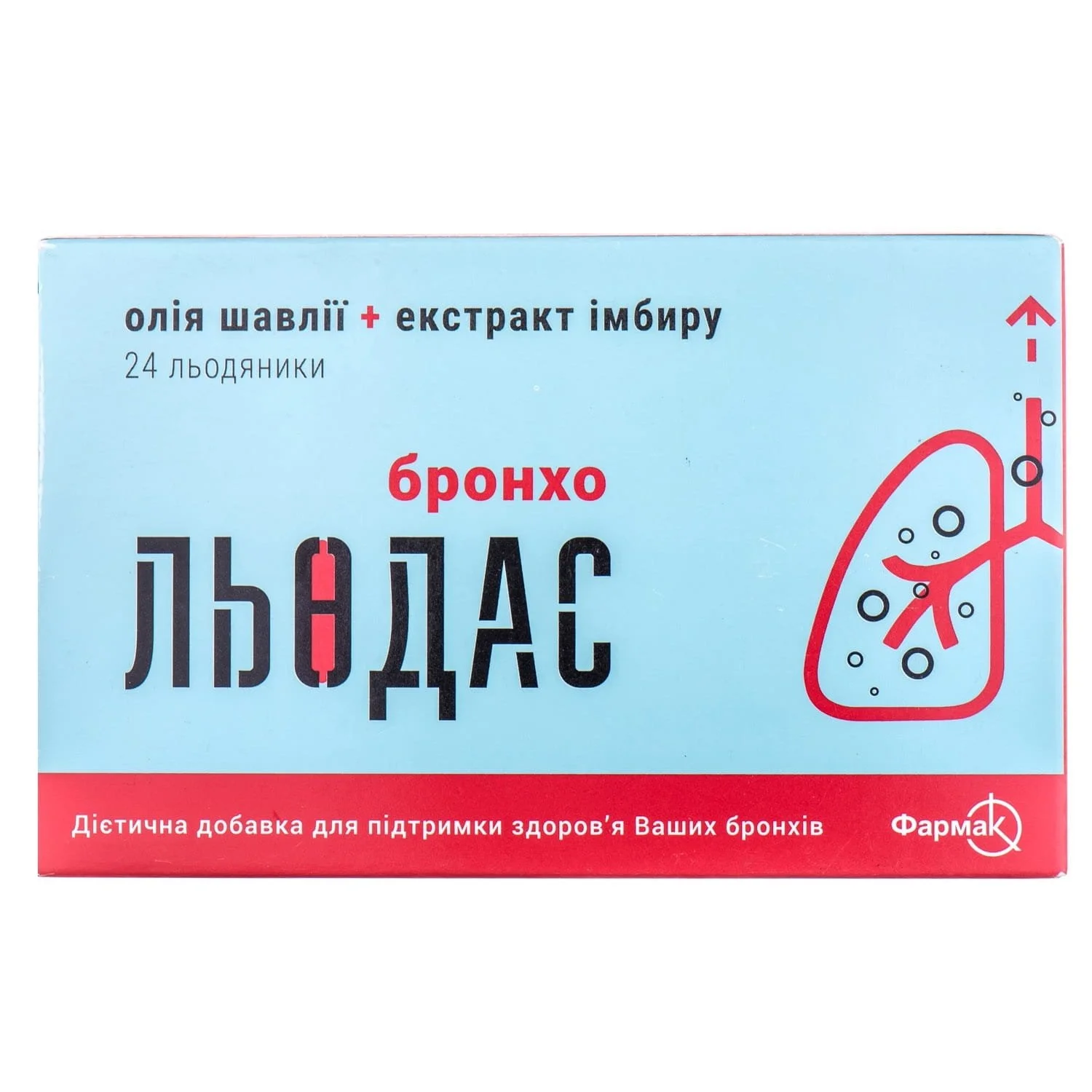 Льодас бронхо льодяники, 24 шт.