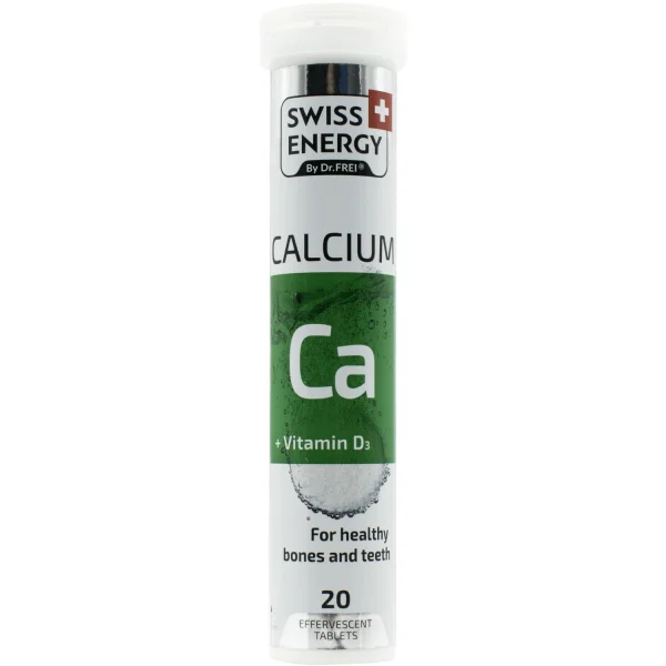 Вітаміни Свісс Енерджі Кальціум Др.Фрей (Swiss Energy Calcium) таблетки шипучі, 20 шт.