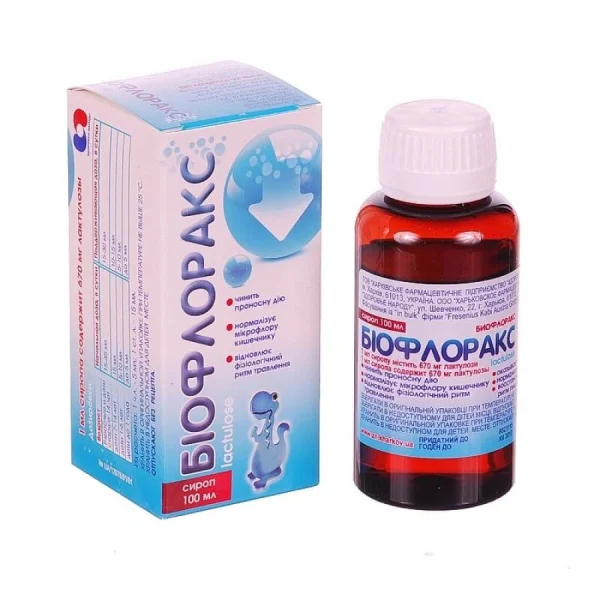 Биофлоракс сироп 670 мг/мл, 100 мл