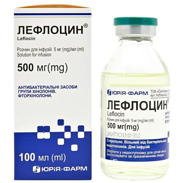 Лефлоцин р-н д/інф. 0,5% фл. 100мл №1