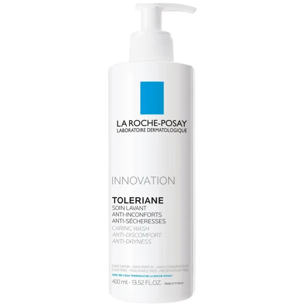 Крем-гель для обличчя La Roche-Posay (ЛР Толеран) очищуючий для чутливої шкіри, що зменшує відчуття сухості, 400 мл