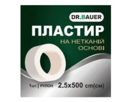 Пластир Др.Баєр неткана основа котушка 2,5*500см