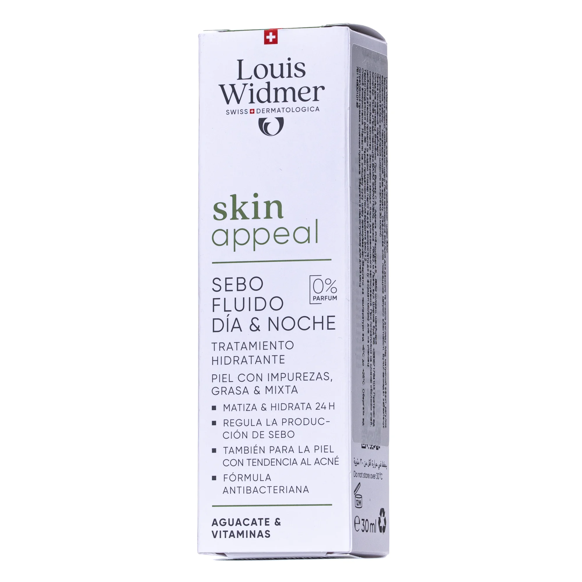 Крем флюїд для обличчя Louis Widmer (Луіс Відмер) Skin Appeal Sebo, 30 мл