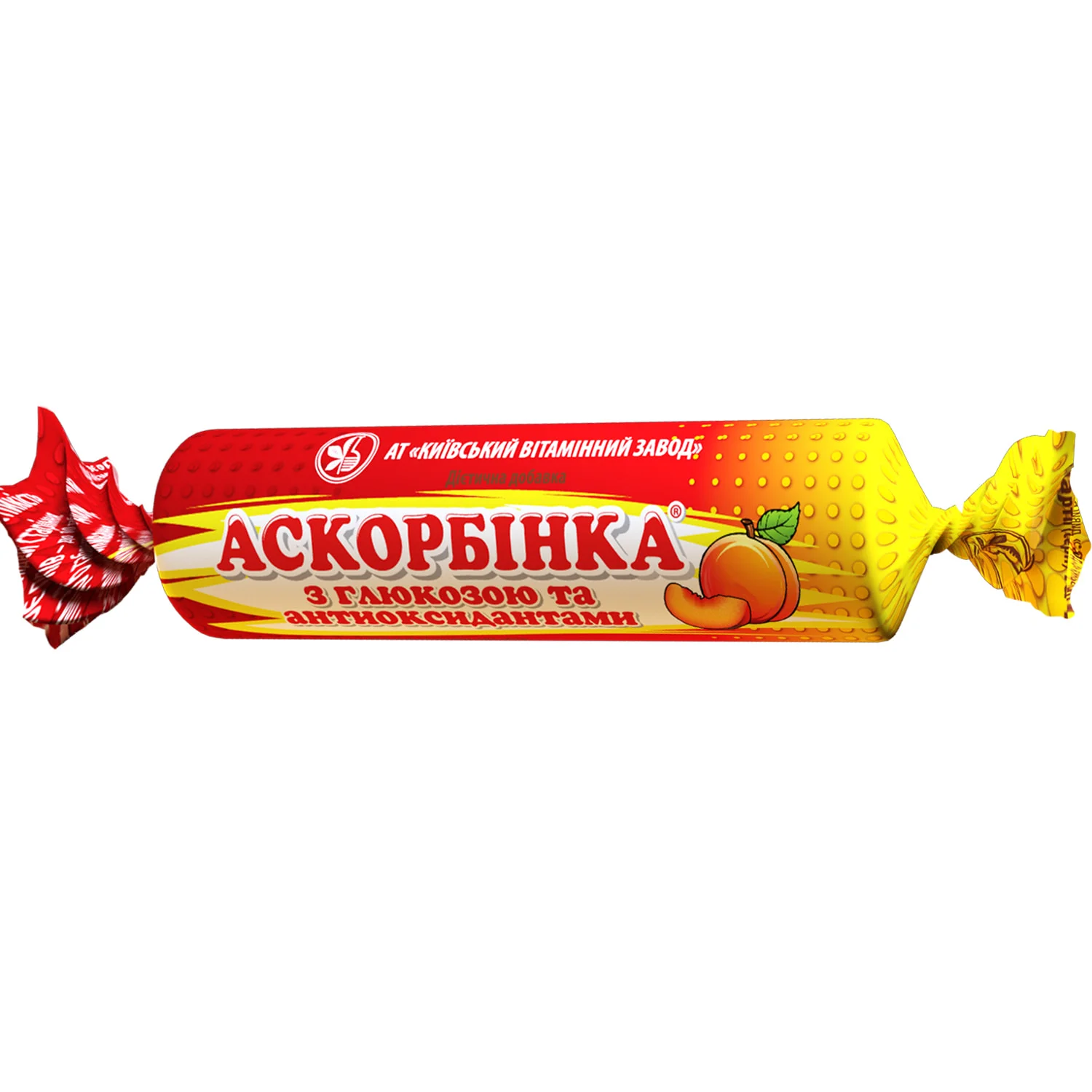Аскорбінка-КВ таблетки з глюкозою та вітамінами А та Е, 120 шт.