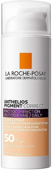 Солнцезащитный крем La Roche-Posay Anthelios (Ля Рош-Посе Антгелиос) с тонирующим эффектом для кожи, склонной к гиперпигментации SPF50+, 50 мл