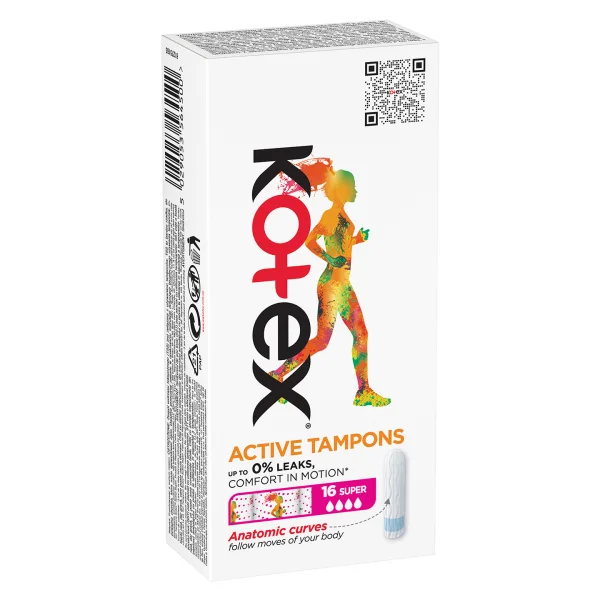 Тампони Kotex (Котекс) Active Super, 16 шт.: інструкція, ціна