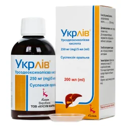 Укрлів суспензія оральна по 250 мг/5 мл, 200 мл