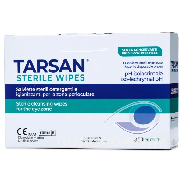 Тарсан салфетки стерильні очищуючі для зони навколо очей, 18 шт.