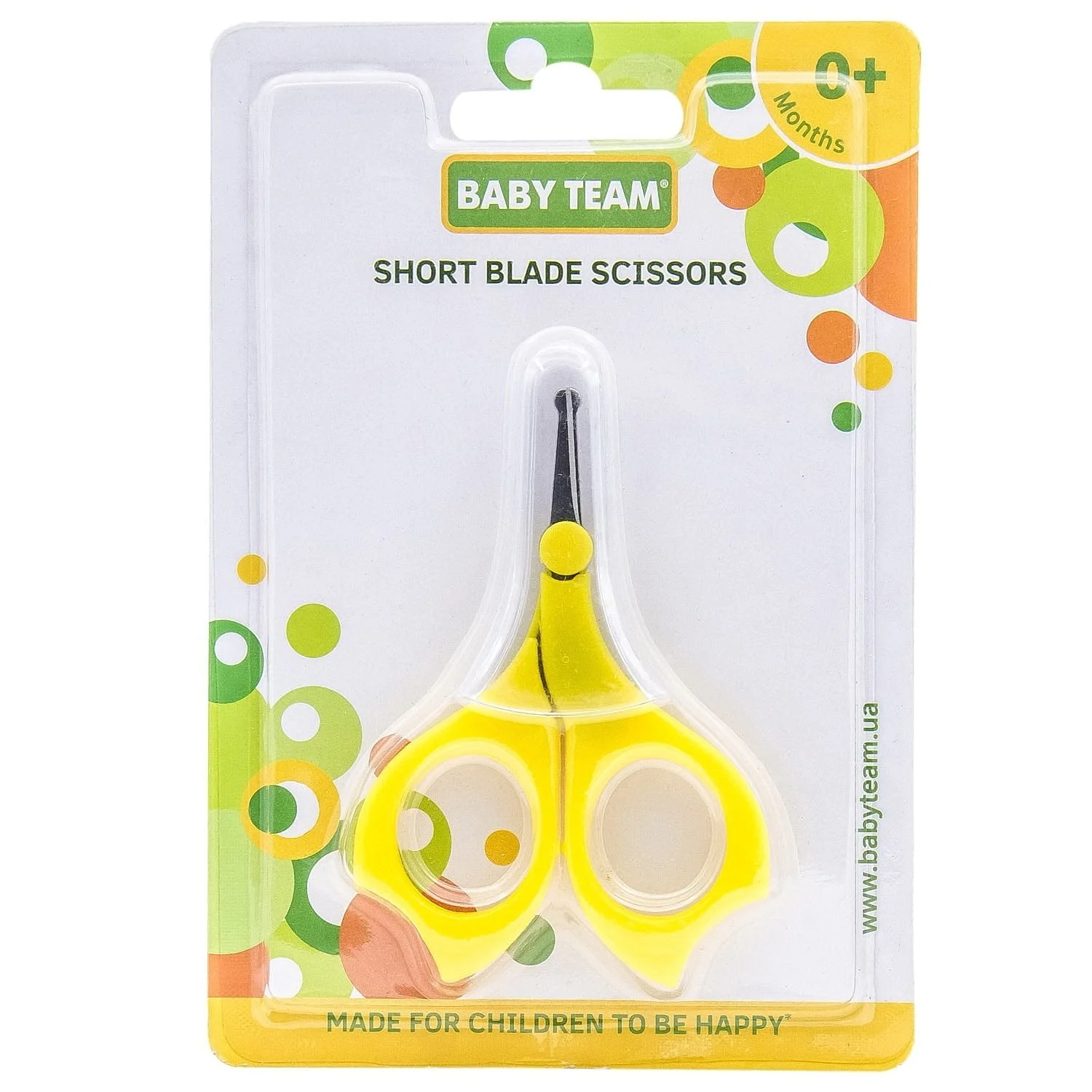 Ножиці дитячі Бебі Тім (Baby Team) 7101 з короткими лезами