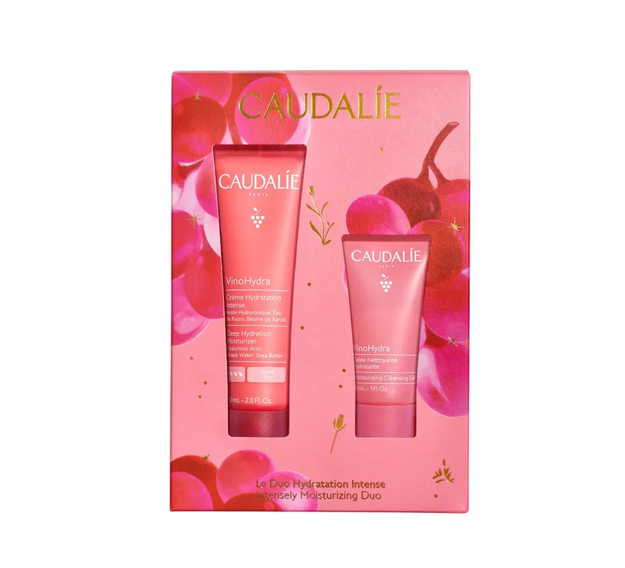 Набір Caudalie (Кодалі) VinoHydra Deep Hydration Set 2025 (Інтенсивний крем 60 мл + Гель для вмивання 30 мл), 1 шт.