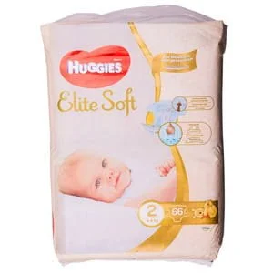 Підгузники Хагіс Еліт Софт 2 (Huggies Elite Soft) (4-7кг), 66 шт.