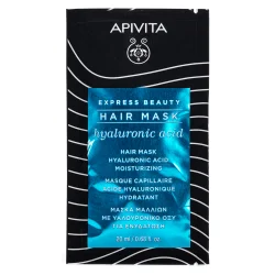 Маска для волосся Apivita (Апівіта) Express Beauty з гіалуроновою кислотою, зволожуюча, 20 мл