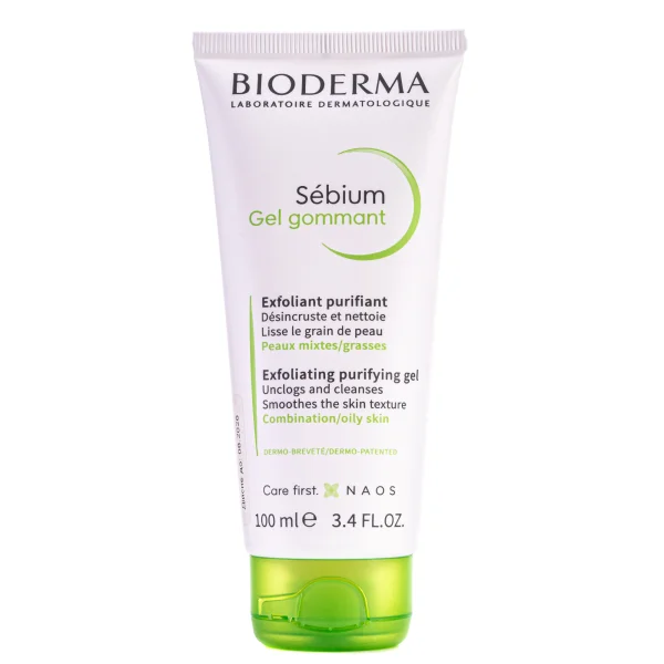Гель для лица Bioderma Sebium Gommant (Биодерма Себиом Гоман) отшелушивающий, 100 мл