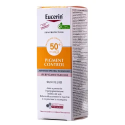 Сонцезахисний гель-крем для обличчя з тонуючим ефектом Eucerin (Юцерин) Pigment Control проти гіперпігментації шкіри з SPF50+, 50 мл