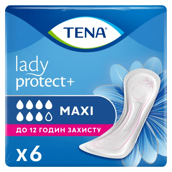 Прокладки урологические Тена Леди Макси (Tena Lady Maxi), 6 шт.