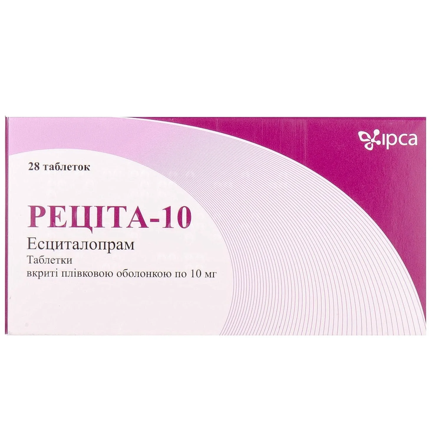 Реціта-10 таблетки по 10 мг, 28 шт.