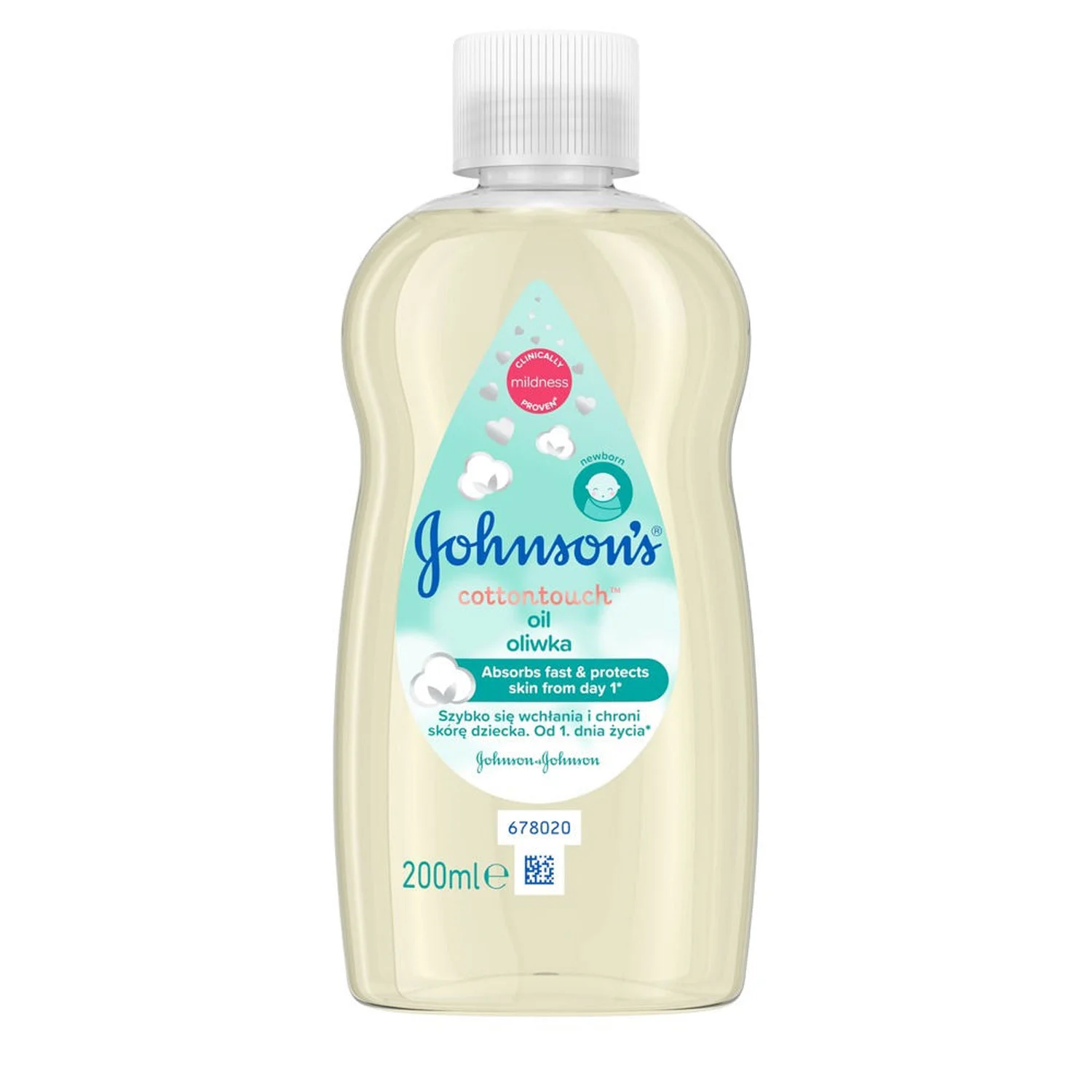 Олія дитяча Johnson’s Baby (Джонсон Бебі) Ніжність бавовни, 200 мл