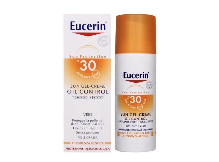 Сонцезахисний гель-крем Eucerin (Еуцерин) для жирної та схильної до акне шкіри SPF30, 50 мл