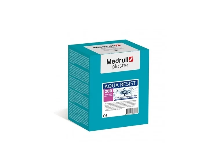 Пластир Medrull (Медрул) Aqua Resist розмір 7,2 х 2,5 см, 200 шт.