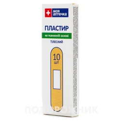 Пластир на тканинній основі 19 мм*72 мм, 10 шт - Моя Аптечка