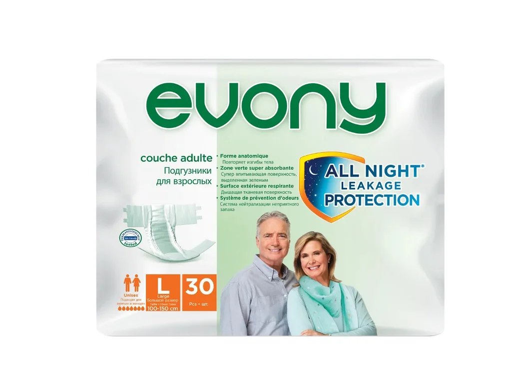 Підгузки для дорослих Evony (Евоні) 3 Large, 30 шт.