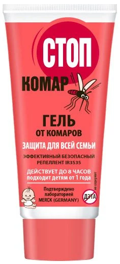 Стоп Комар гель от комаров, 60 мл