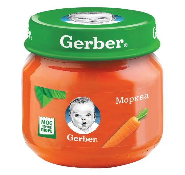 Овочеве пюре Гербер (Gerber) морква, 80 г
