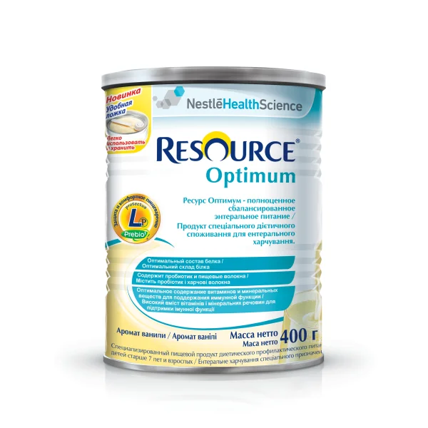 Суміш Nestle Resource Optimum (Нестле Ресурс Оптімум) збалансована для дітей від 7 років, 400 г