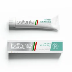 Зубна паста Brillante Whitening відбілююча антибактеріальна, 75 мл